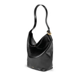 Bolsa Shopping Grande de Couro Feminina Preta Agata