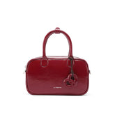 Bolsa Tiracolo Feminina Pequena de Couro Vinho Ciabatta