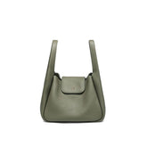 Bolsa Tote Verde Pequena Couro Feminina Tassia