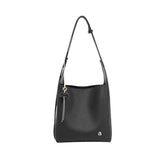 Bolsa Tote Preta Couro Pequena Feminina Lirio