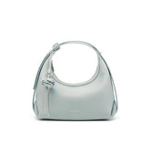 Bolsa Transversal Azul Feminina Pequena de Couro Margarida