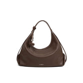 Bolsa Transversal Marrom Feminina Média de Couro Margarida