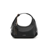 Bolsa Transversal Preta Feminina Pequena de Couro Margarida